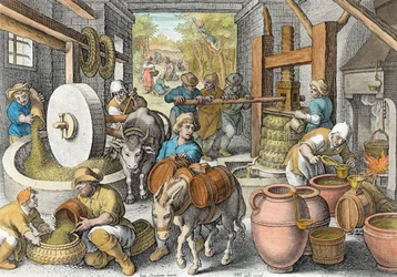 The Production of Olive Oil, plate 13 from 